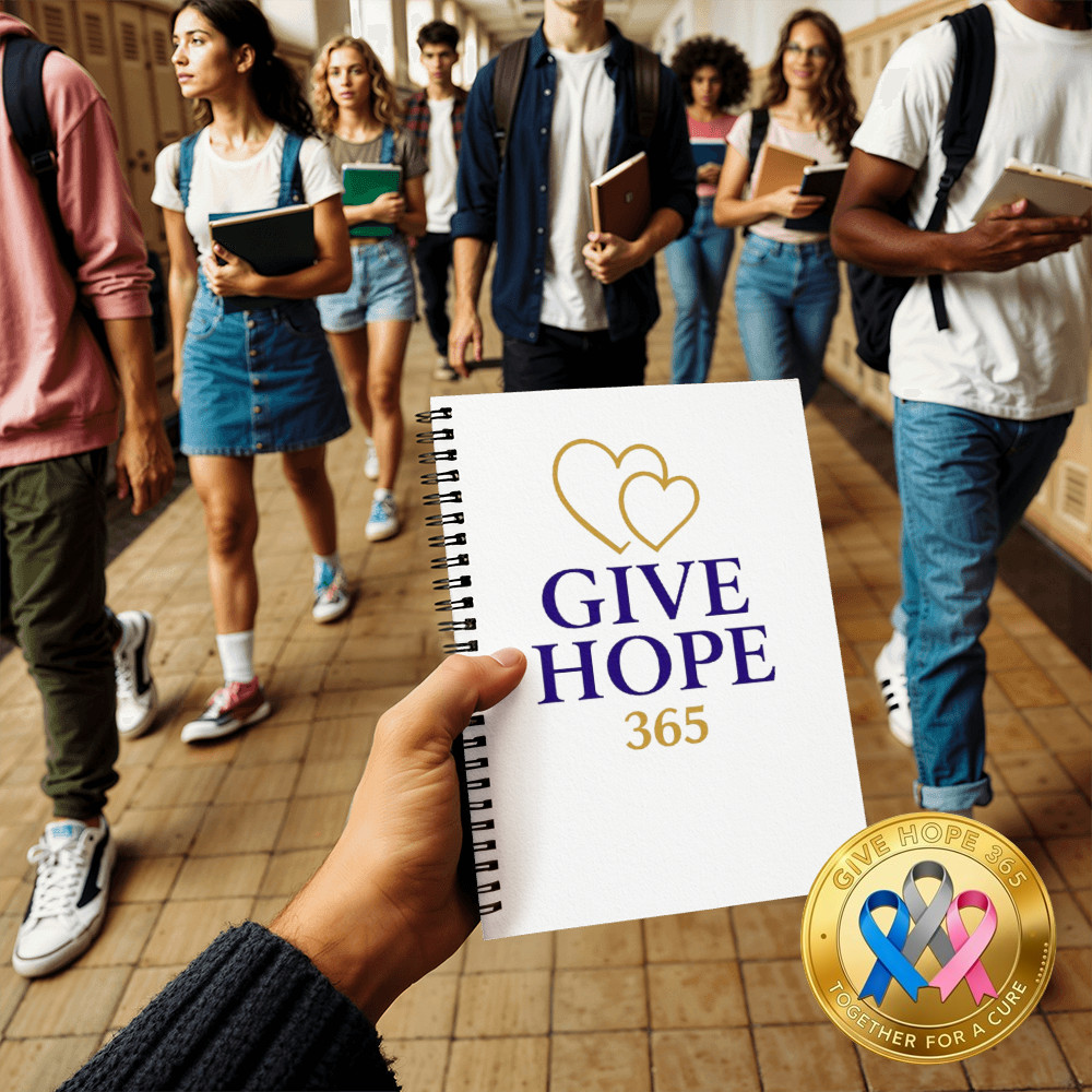 Give Hope  Spiral Notebook