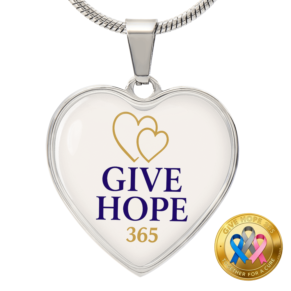 Give Hope Heart Pendant