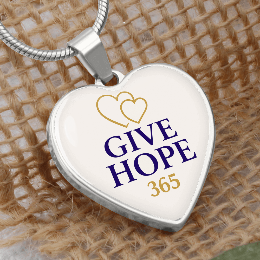 Give Hope Heart Pendant