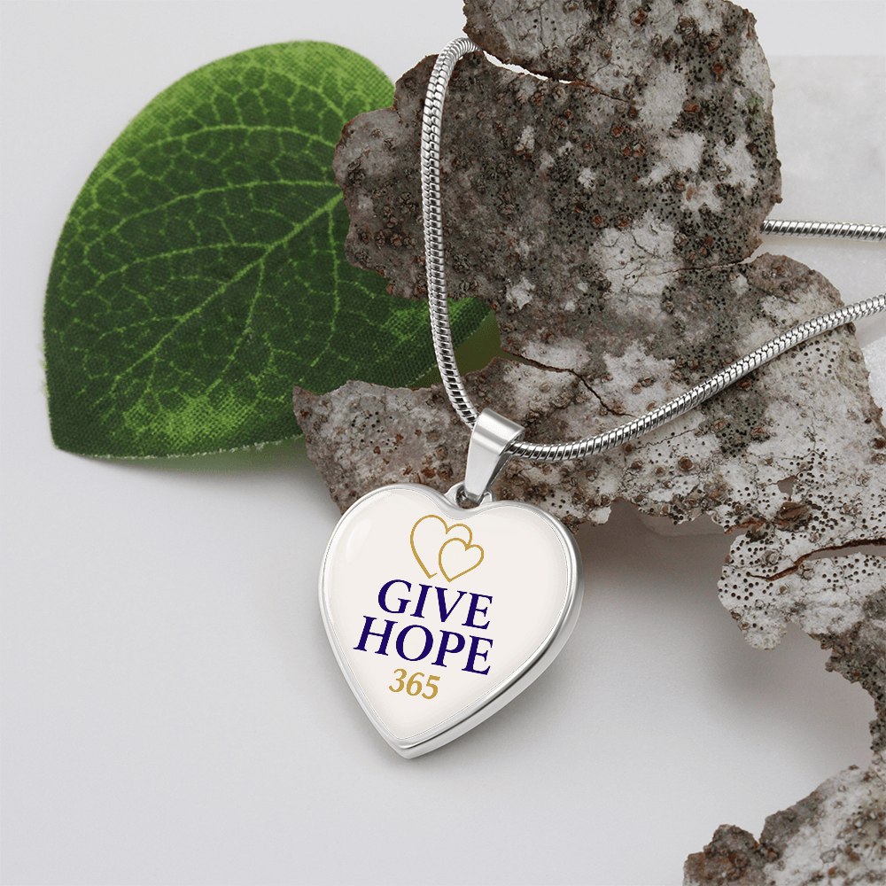 Give Hope Heart Pendant