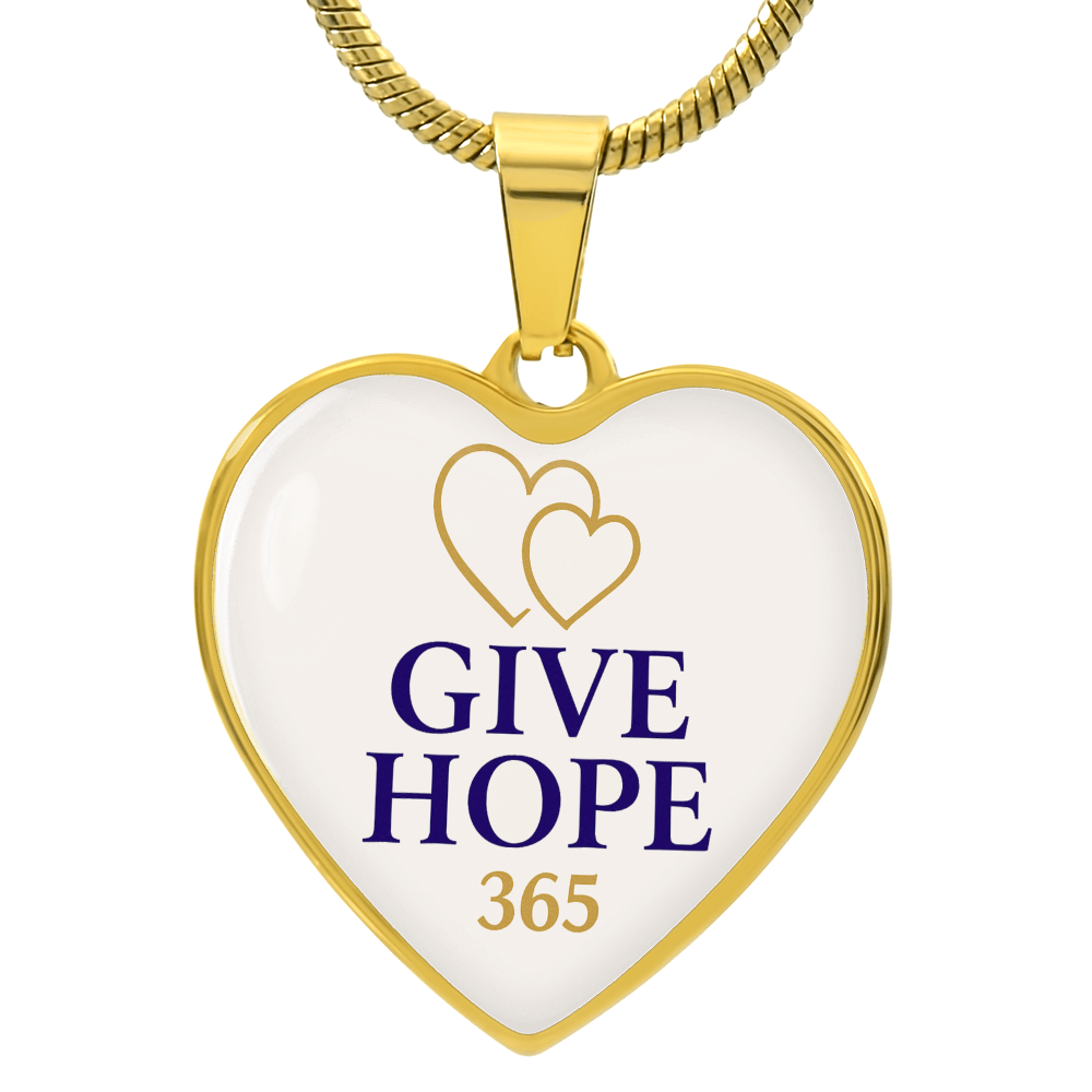 Give Hope Heart Pendant