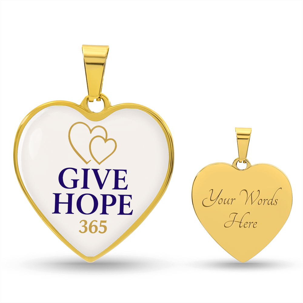 Give Hope Heart Pendant