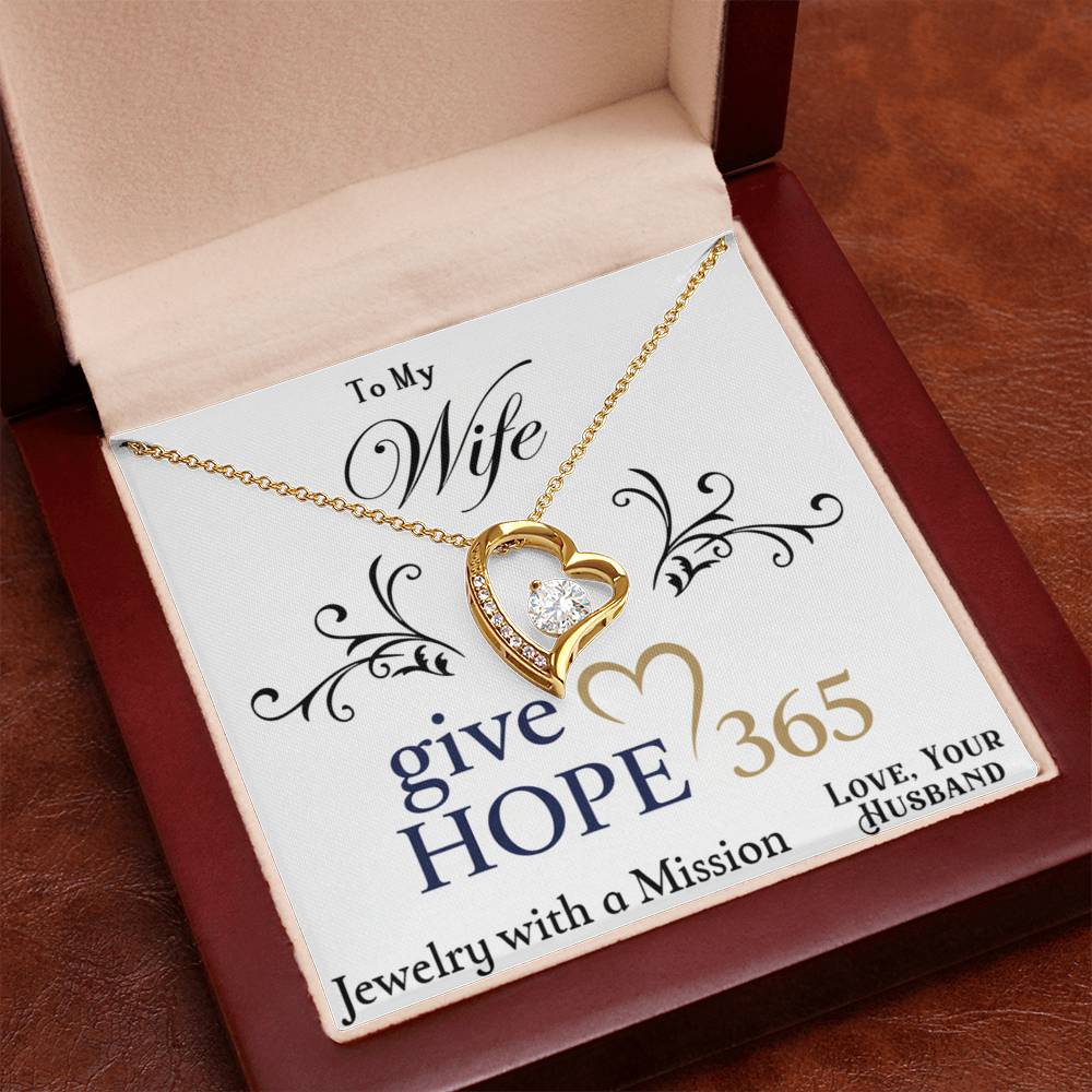 Give Hope Forever Love Necklace - My Wife