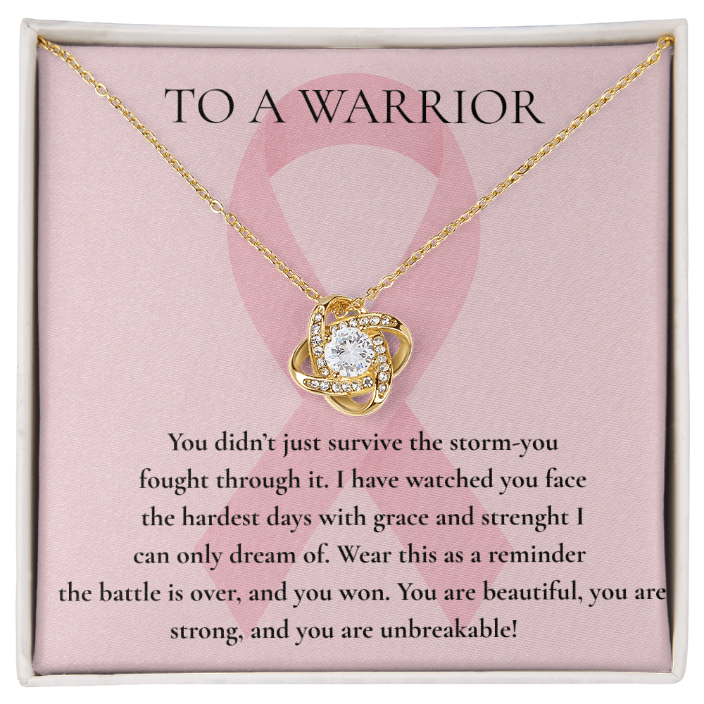 Give Hope Love Knot Necklace.