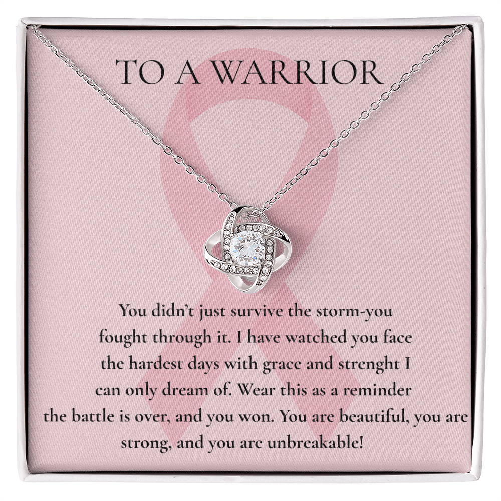 Give Hope Love Knot Necklace.