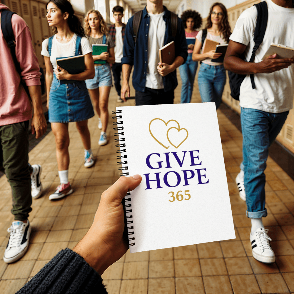 Give Hope  Spiral Notebook