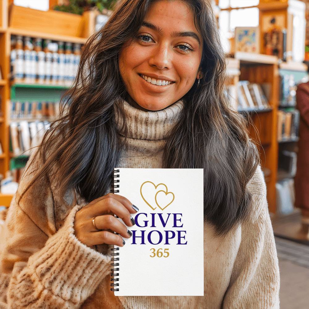 Give Hope  Spiral Notebook