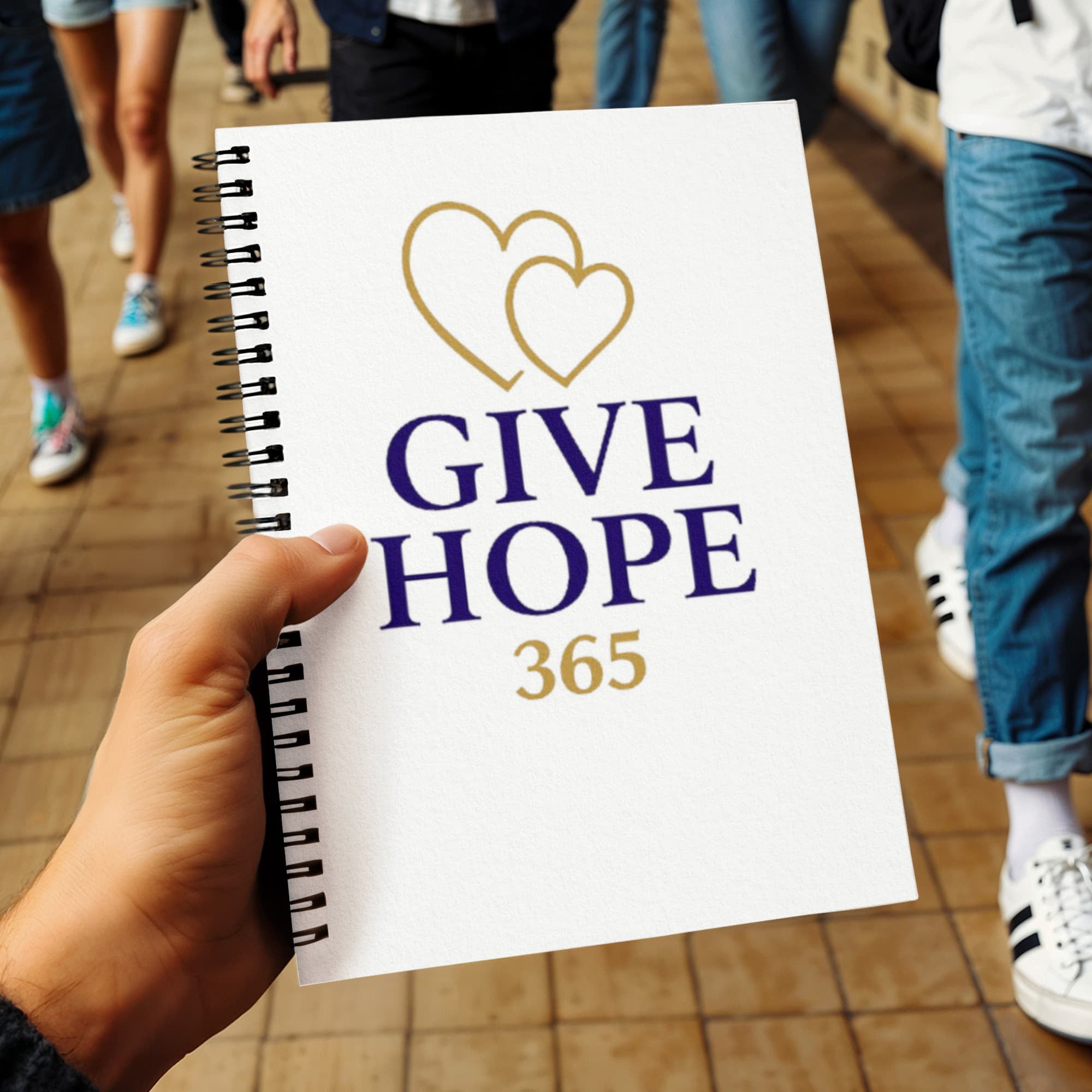 Give Hope  Spiral Notebook