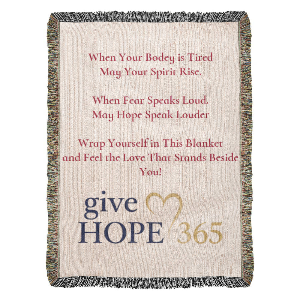 Give Hope Heirloom Woven Blanket