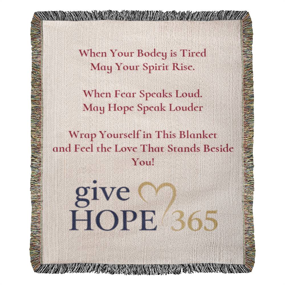 Give Hope Heirloom Woven Blanket