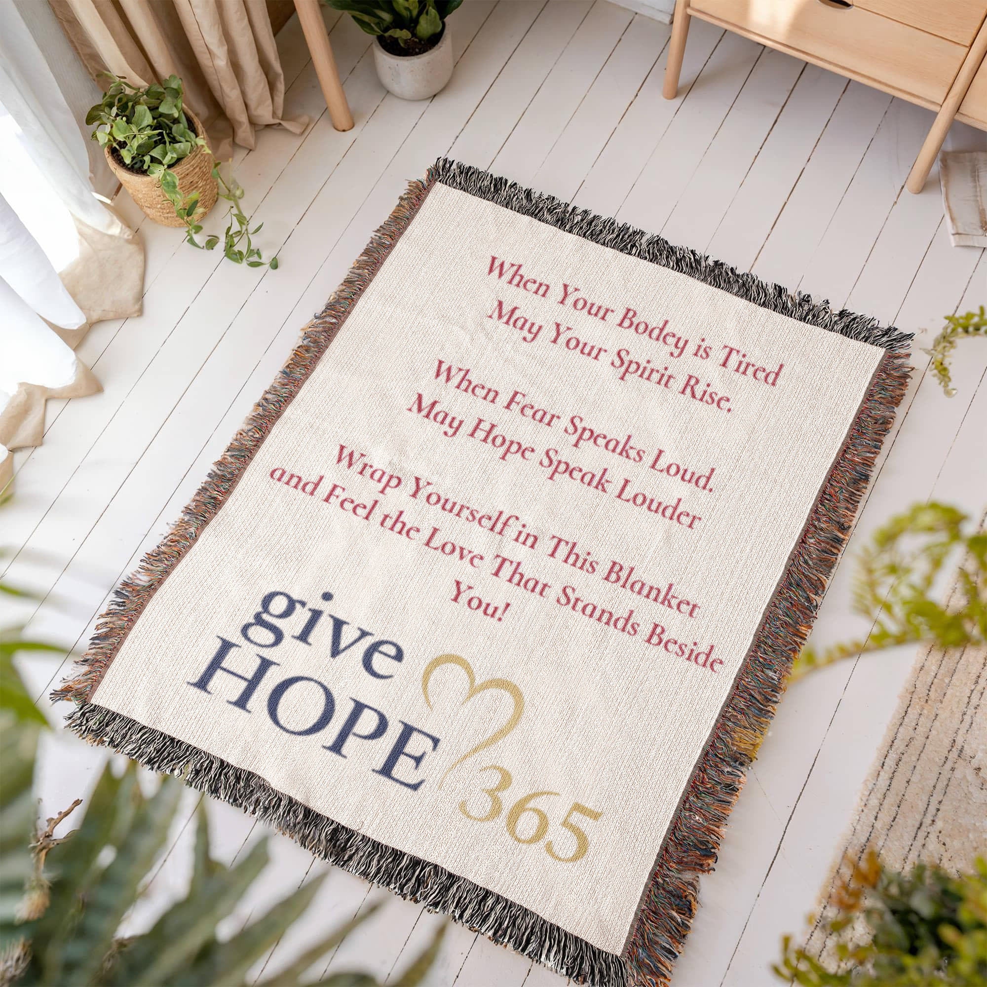Give Hope Heirloom Woven Blanket