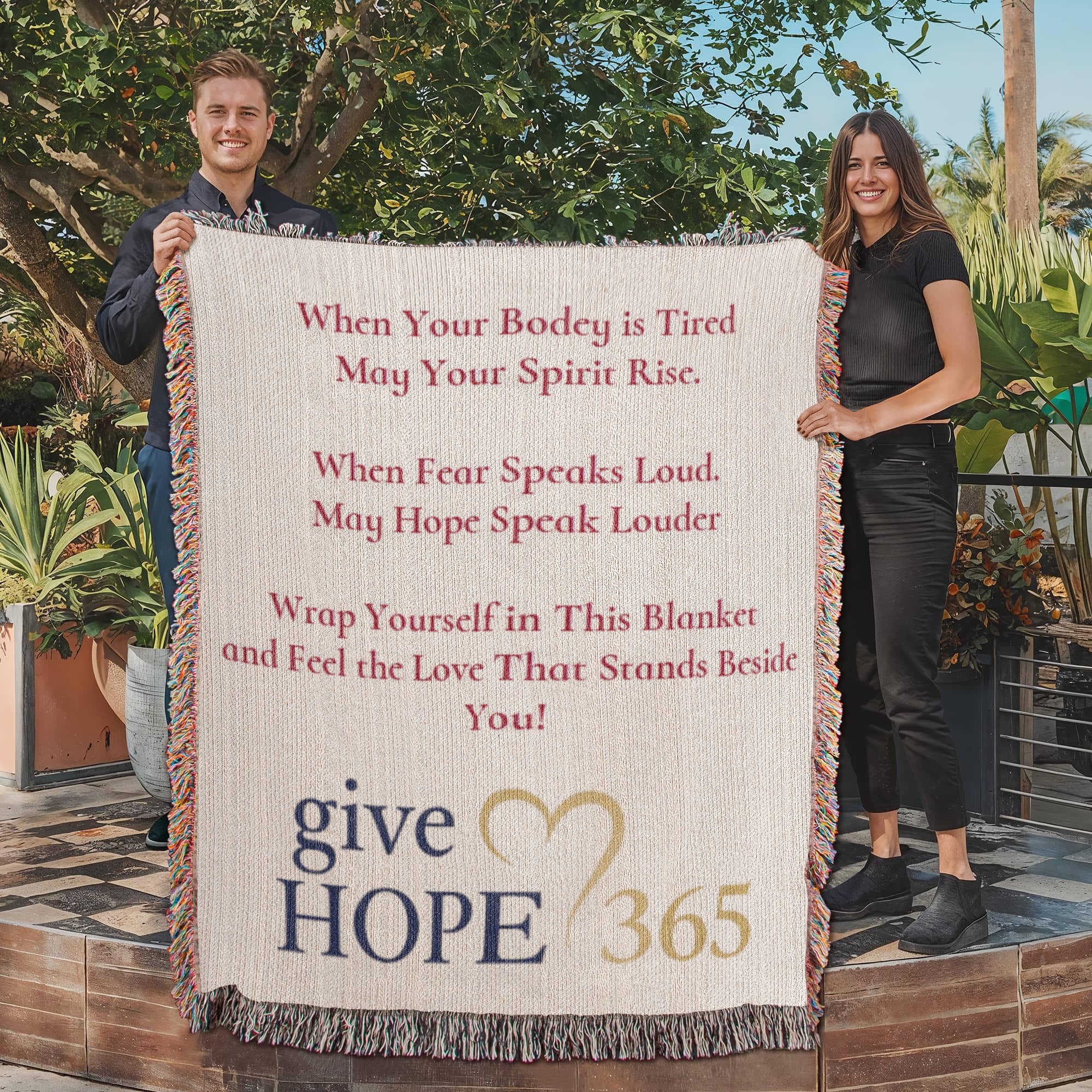 Give Hope Heirloom Woven Blanket