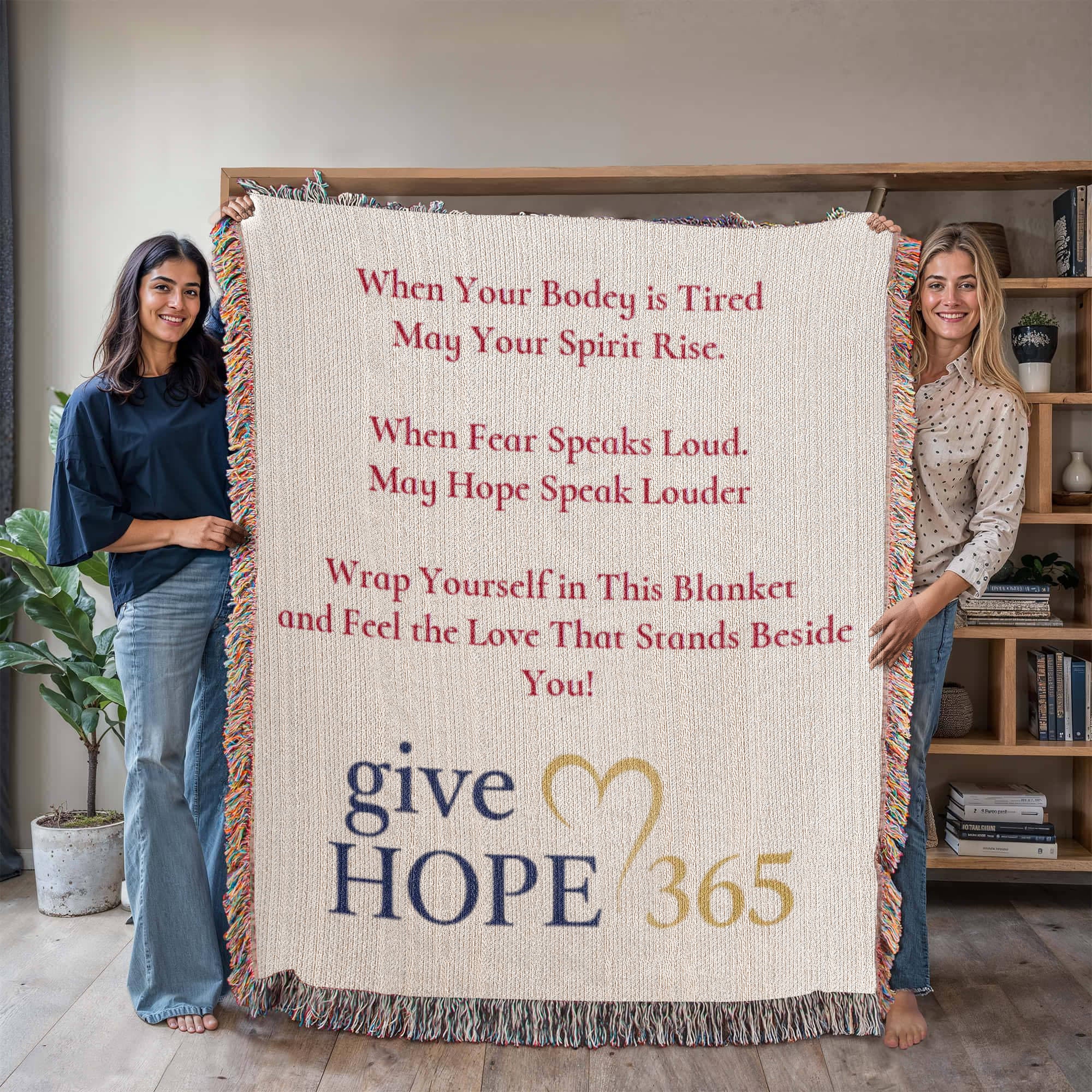 Give Hope Heirloom Woven Blanket