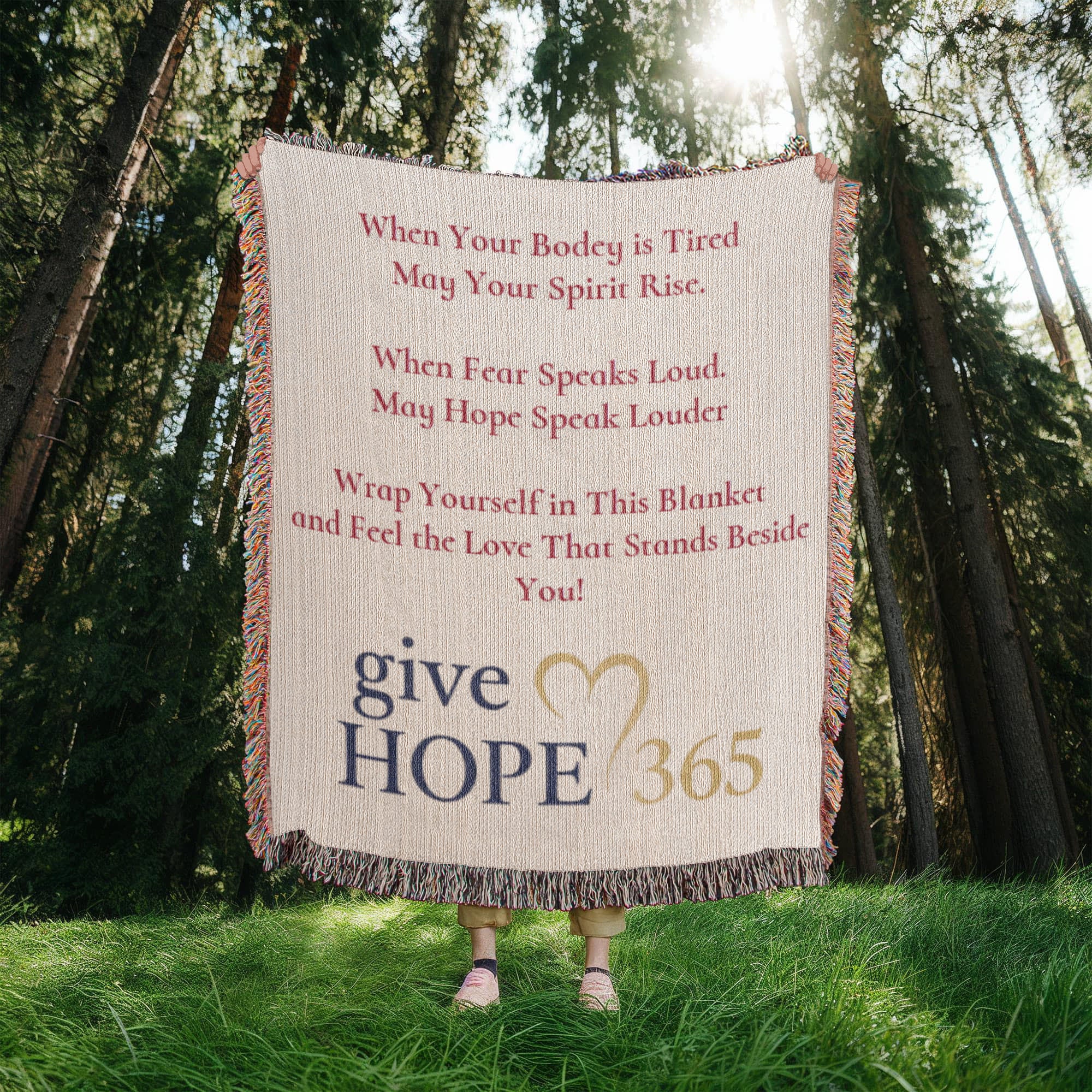 Give Hope Heirloom Woven Blanket