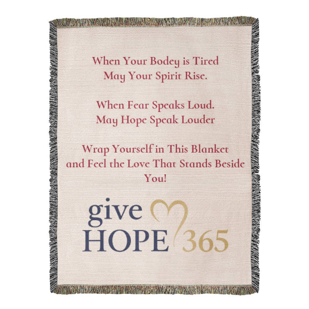 Give Hope Heirloom Woven Blanket