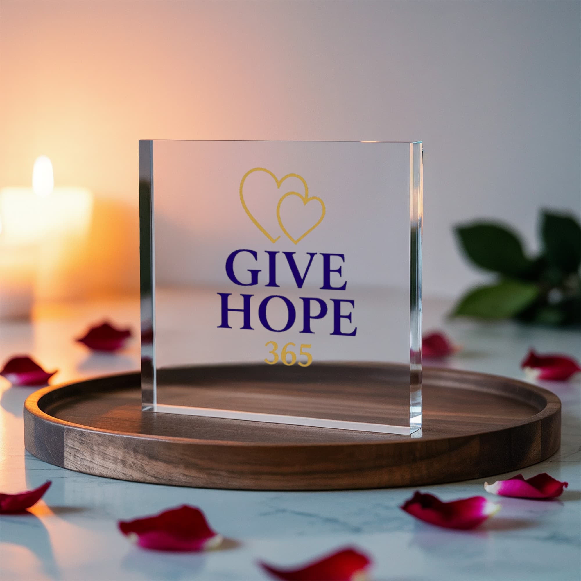 Give Hope Acrylic Block